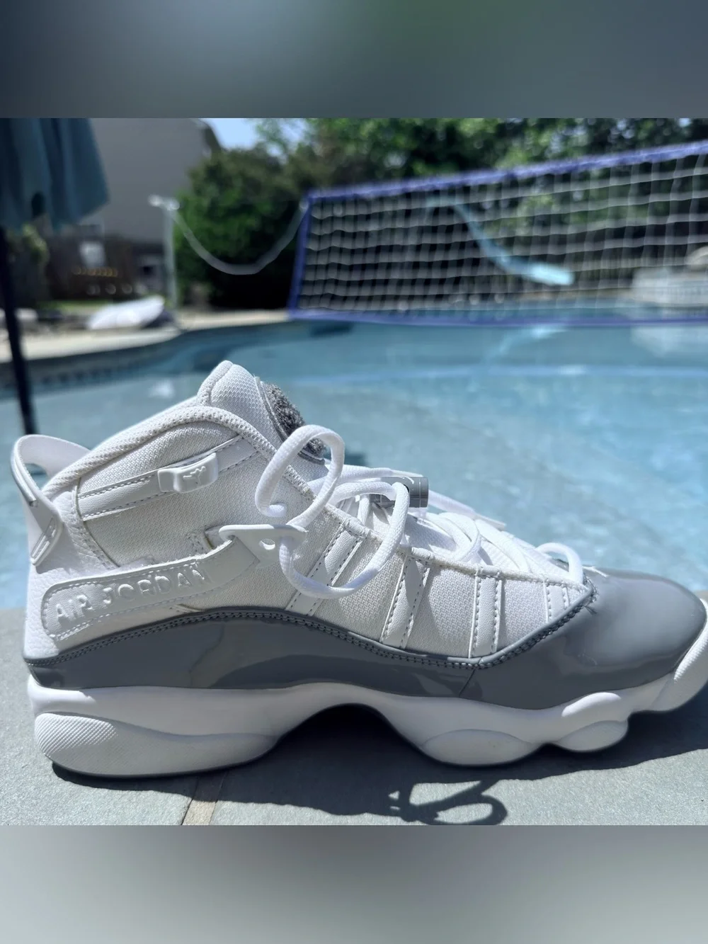 Brand New! Nike Air Jordan 6 rings White and Grey men’s sneakers